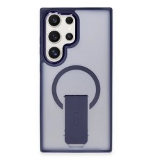 Samsung Galaxy S24 Ultra Tork Magsafe Standlı Kapak - Lacivert