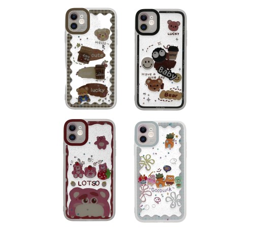 iPhone 11 Kılıf Sweet Desenli Silikon Kapak - Pembe