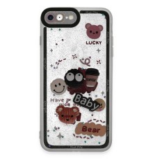 iPhone 7 Kılıf Sweet Desenli Silikon Kapak - Sarı