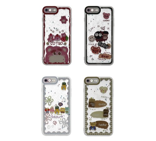 iPhone 7 Kılıf Sweet Desenli Silikon Kapak - Sarı