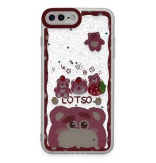 iPhone 7 Plus Kılıf Sweet Desenli Silikon Kapak - Pembe