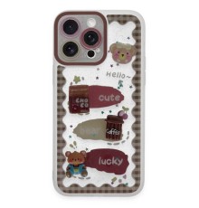 iPhone 14 Pro Kılıf Sweet Desenli Silikon Kapak - Şeffaf