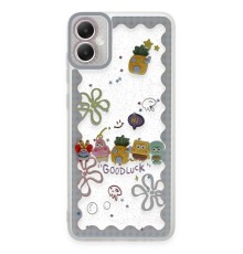 Samsung Galaxy A05 Kılıf Sweet Desenli Silikon Kapak - Açık Mavi