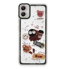 Samsung Galaxy A05 Kılıf Sweet Desenli Silikon Kapak - Sarı