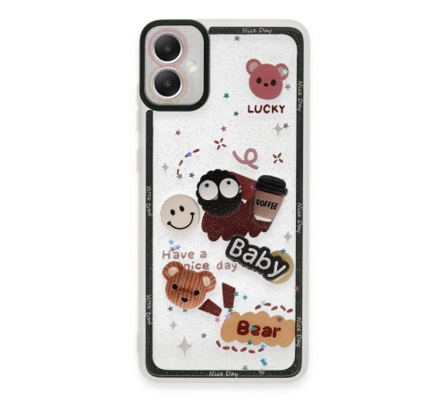 Samsung Galaxy A05 Kılıf Sweet Desenli Silikon Kapak - Sarı