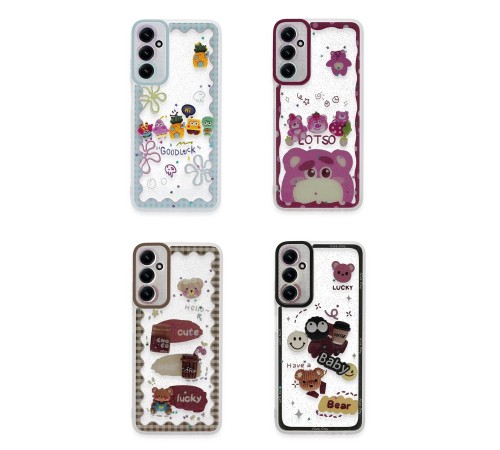 Samsung Galaxy A05S Kılıf Sweet Desenli Silikon Kapak - Pembe