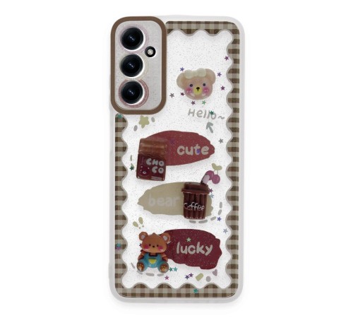 Samsung Galaxy A05S Kılıf Sweet Desenli Silikon Kapak - Şeffaf