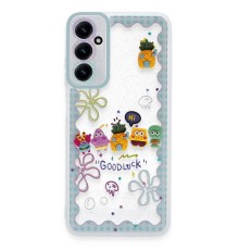 Samsung Galaxy A25 5G Kılıf Sweet Desenli Silikon Kapak - Açık Mavi