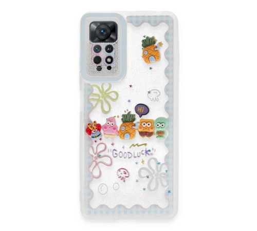 Xiaomi Redmi Note 12 Pro 4G Kılıf Sweet Desenli Silikon Kapak - Açık Mavi Xiaomi Redmi Note 12 Pro 4G Kılıf Sweet Desenli Silikon Kapak - Açık Mavi