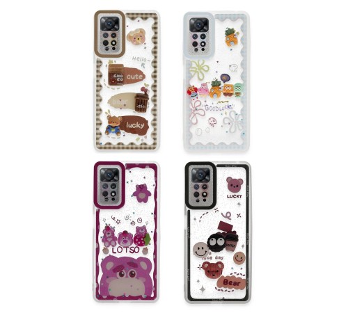 Xiaomi Redmi Note 12 Pro 4G Kılıf Sweet Desenli Silikon Kapak - Şeffaf Xiaomi Redmi Note 12 Pro 4G Kılıf Sweet Desenli Silikon Kapak - Şeffaf