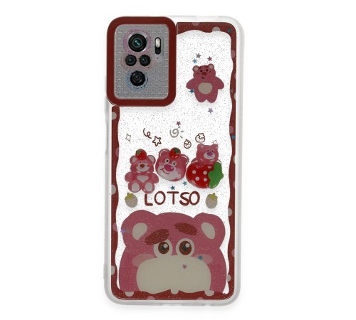 Xiaomi Redmi Note 10 Kılıf Sweet Desenli Silikon Kapak - Pembe
