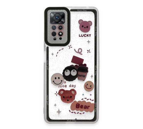 Xiaomi Redmi Note 11 Kılıf Sweet Desenli Silikon Kapak - Sarı