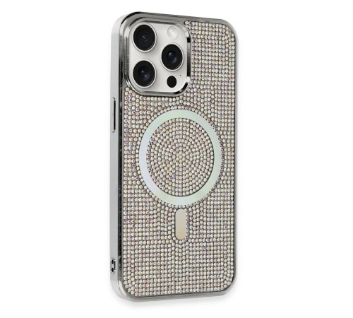 iPhone 14 Pro Max Kılıf Diamond Magsafe Kapak - Rainbow iPhone 14 Pro Max Kılıf Diamond Magsafe Kapak - Rainbow
