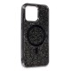 iPhone 15 Pro Kılıf Diamond Magsafe Kapak - Siyah