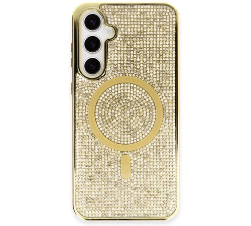 Samsung Galaxy S23 Kılıf Diamond Magsafe Kapak - Gold Samsung Galaxy S23 Kılıf Diamond Magsafe Kapak - Gold