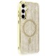 Samsung Galaxy S23 Kılıf Diamond Magsafe Kapak - Gold