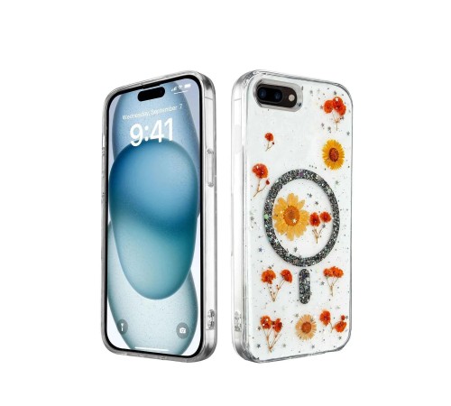 iPhone 7 Kılıf Daisy Simli Magsafe Kapak - Siyah iPhone 7 Kılıf Daisy Simli Magsafe Kapak - Siyah