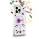 iPhone 12 Kılıf Daisy Simli Magsafe Kapak - Pembe