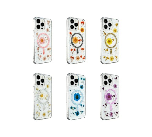 iPhone 14 Kılıf Daisy Simli Magsafe Kapak - Gold iPhone 14 Kılıf Daisy Simli Magsafe Kapak - Gold