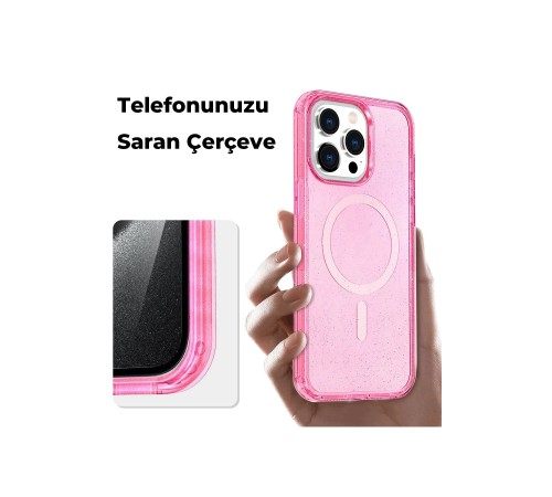 iPhone 11 Kılıf Glow Magsafe Kapak - Turuncu iPhone 11 Kılıf Glow Magsafe Kapak - Turuncu