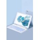 iPad 5 Air 9.7 Kılıf KC01 Smart Klavyeli Tablet Kılıfı - Mavi