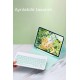 iPad 5 Air 9.7 Kılıf KC01 Smart Klavyeli Tablet Kılıfı - Açık Yeşil