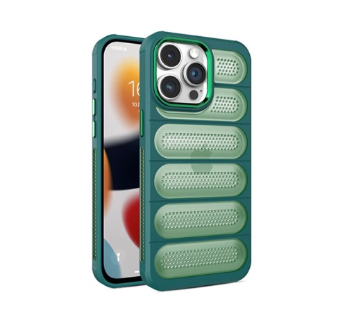 iPhone 14 Pro Kılıf Airmax Silikon Kapak - Koyu Yeşil