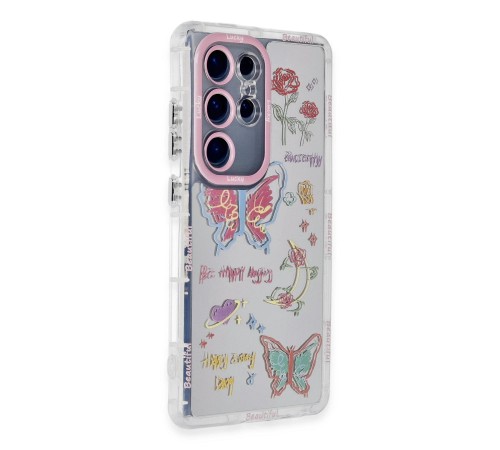 Samsung Galaxy S23 Ultra Kılıf Reflexion Desenli Kapak - Desen 8