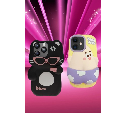iPhone 11 Kılıf Poky Karakter Silikon Kapak - Desen 5 iPhone 11 Kılıf Poky Karakter Silikon Kapak - Desen 5