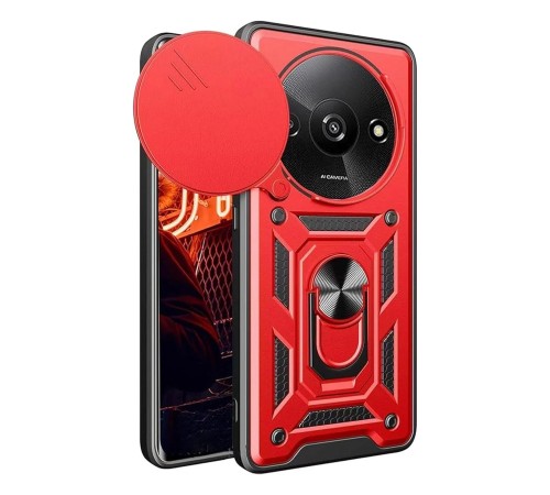 Xiaomi Redmi A3 4G Kılıf Pars Lens Yüzüklü Silikon - Kırmızı Xiaomi Redmi A3 4G Kılıf Pars Lens Yüzüklü Silikon - Kırmızı