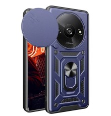 Xiaomi Redmi A3 4G Kılıf Pars Lens Yüzüklü Silikon - Lacivert