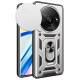 Xiaomi Redmi A3 4G Kılıf Pars Lens Yüzüklü Silikon - Gümüş