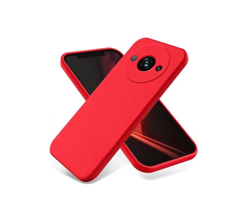 Xiaomi Redmi A3 4G Kılıf First Silikon - Kırmızı Xiaomi Redmi A3 4G Kılıf First Silikon - Kırmızı
