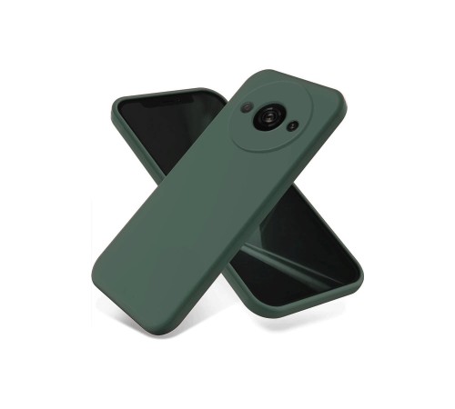 Xiaomi Redmi A3 4G Kılıf First Silikon - Koyu Yeşil