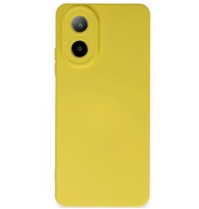Oppo A38 Kılıf Nano içi Kadife Silikon - Sarı