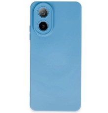 Oppo A38 Kılıf Nano içi Kadife Silikon - Mavi