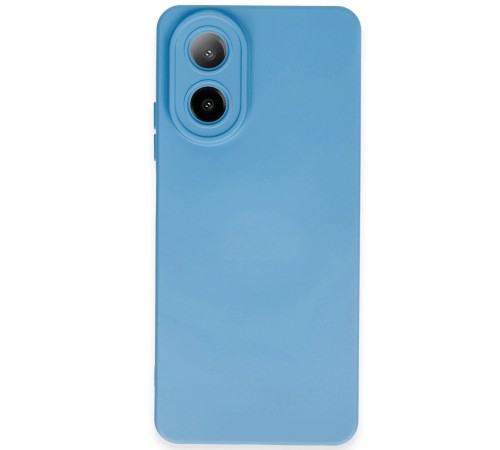 Oppo A38 Kılıf Nano içi Kadife Silikon - Mavi Oppo A38 Kılıf Nano içi Kadife Silikon - Mavi