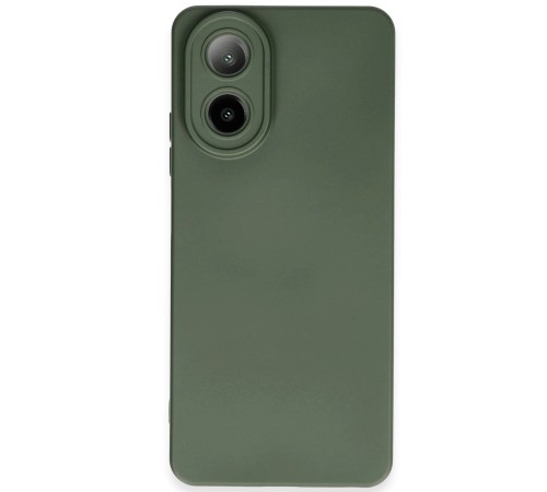 Oppo A38 Kılıf Nano içi Kadife Silikon - Koyu Yeşil Oppo A38 Kılıf Nano içi Kadife Silikon - Koyu Yeşil