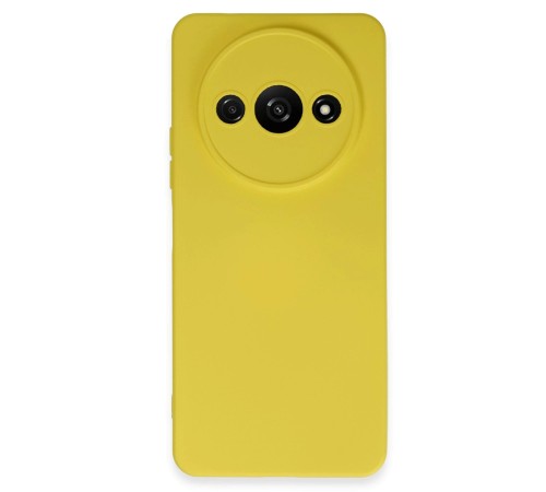 Xiaomi Redmi A3 4G Kılıf Nano içi Kadife Silikon - Sarı Xiaomi Redmi A3 4G Kılıf Nano içi Kadife Silikon - Sarı