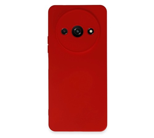 Xiaomi Redmi A3 4G Kılıf Nano içi Kadife Silikon - Kırmızı