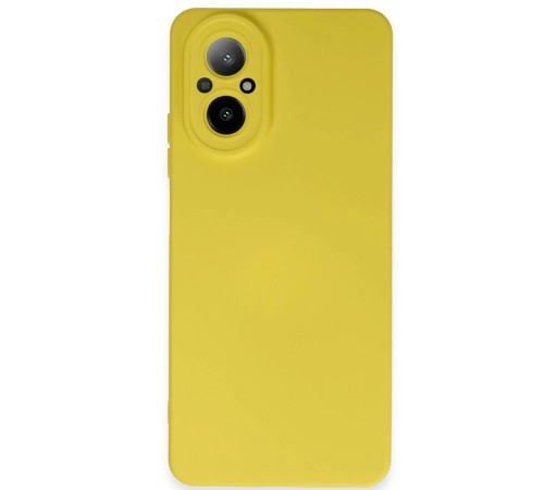 Realme 12 Lite Kılıf Nano içi Kadife Silikon - Sarı Realme 12 Lite Kılıf Nano içi Kadife Silikon - Sarı