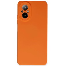 Realme 12 Lite Kılıf Nano içi Kadife Silikon - Turuncu