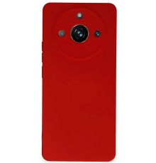 Realme 11 Pro Kılıf Nano içi Kadife Silikon - Kırmızı