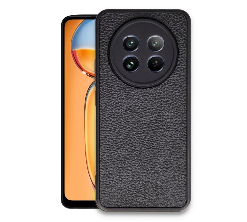 Realme 12 5G Kılıf Aras Deri Kapak - Siyah