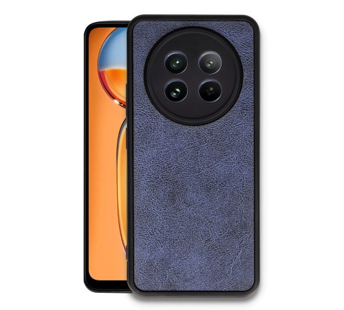 Realme 12 5G Kılıf Aras Deri Kapak - Lacivert Realme 12 5G Kılıf Aras Deri Kapak - Lacivert