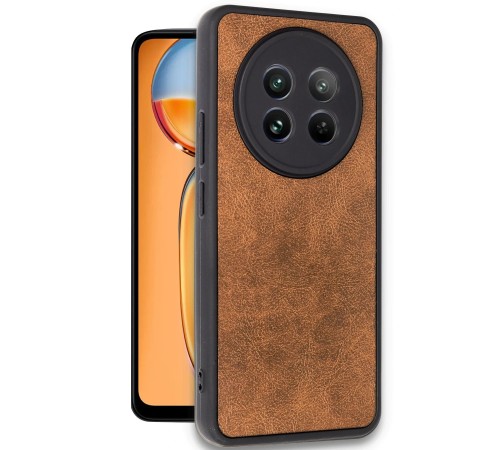 Realme 12 5G Kılıf Aras Deri Kapak - Taba Realme 12 5G Kılıf Aras Deri Kapak - Taba