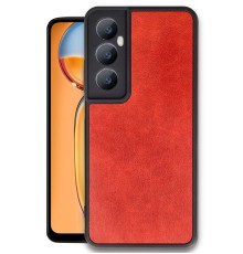 Realme C65 Kılıf Aras Deri Kapak - Kırmızı