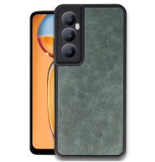 Realme C65 Kılıf Aras Deri Kapak - Koyu Yeşil