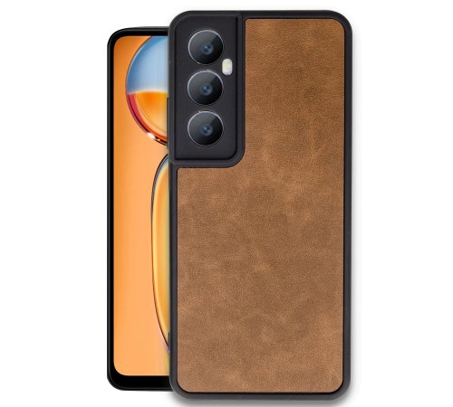 Realme C65 Kılıf Aras Deri Kapak - Taba Realme C65 Kılıf Aras Deri Kapak - Taba
