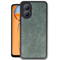 Oppo A38 Kılıf Aras Deri Kapak - Koyu Yeşil
